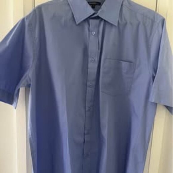 Men Collared Button Up Short Sleeve - Picture 3 of 5
